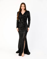 Black Sequin Dress